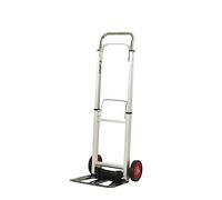 Rhino Racking - Folding Aluminium Sack Truck - 100KG Load Capacity - Foldable & Extendable Hand Trolley - Industrial Transport