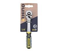Rhino Ratchet Wrench - Reversible Ratchet - Reversible Socket Wrench - Made of Steel (Chrome Vanadium) - 1/4 Inch Square Drive - High Quality - Available in Various Sizes
