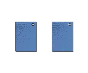 Rhino RCBA4 A4 160 Pages Ruled Case Bound Book - Blue (Pack of 2)
