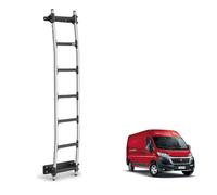 Rhino Rear Door Ladder for Fiat Ducato Van - Fits 2006+ [H2 Roof]| 7 Anti-Slip Steps | 120kg Support
