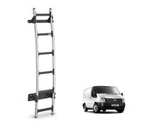 Rhino Rear Door Ladder for Ford Transit Van - Fits 2000-2014 [Low Roof]? 6 Anti-Slip Steps ? 120kg Support