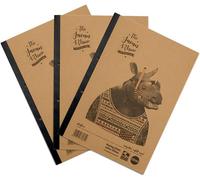 RHINO Recycled A4 Refill Pad, Writing Pad, 320 Page 8mm Lined with Margin