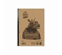 Rhino Recycled Refill Pad 320 Pages 8mm Ruled with Margin A4 (Pack 3)