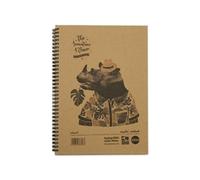 Rhino Recycled Wirebound Notebook 160 Pages 8mm Ruled A4 (Pack of 5) SRTWA4