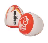 Rhino Reflex Rugby Training Ball White/orange (5)