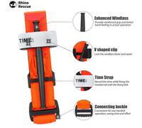 Rhino Rescue Tourniquet Hemostatic Control Single-Handed Application for Camping Hiking First Aid Tourniquets 95cm 1PC Blue-95CM