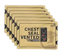 RHINO RESCUE Vent Chest Seal, Emergency Trauma Dressing, First Aid Kit Sterile, 6 Pack