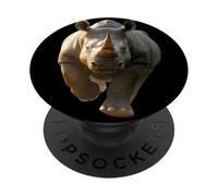 Rhino Rhinoceros White Rhinoceros Safari Cute Rhinos PopSockets Adhesive PopGrip