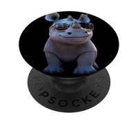Rhino Rhinoceros White Rhinoceros Safari Cute Rhinos PopSockets Adhesive PopGrip