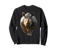 Rhino Rhinoceros White Rhinoceros Safari Cute Rhinos Sweatshirt