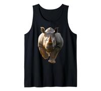 Rhino Rhinoceros White Rhinoceros Safari Cute Rhinos Tank Top