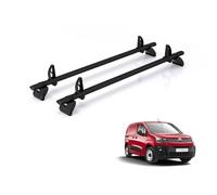 Rhino Roof Rack for Citroen Berlingo (2018+) 2x Aluminium Roof Bars [Only Fits M (L1) Wheelbase Models] - Kammbar Black - GB2BA