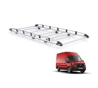 Rhino Roof Rack for Ford Transit 2014+ Van (Only for Long (L3) Wheelbase With High (H3) Roof) Heavy Duty KammRack with Integrated Ladder Roller (K626)