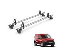 Rhino Roof Rack for Ford Transit Connect 2013-2023 [Fits Ford Transit Connect 2013-2023] 2 Roof Bars + Loadstops - TA2FL/KLS2