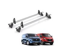 Rhino Roof Rack for Ford Transit Custom 2013+ [Only Suitable for Standard (H1) Roof Models] 2 Roof Bars + Loadstops - TB2FL/KLS2