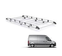 Rhino Roof Rack for Mercedes Sprinter 2018+ Van (Only for L2 Wheelbase and H2 Roof Models) Heavy Duty KammRack with Integrated Ladder Roller (K520)