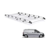 Rhino Roof Rack for Mercedes Vito 2015+ Van (Only for Compact Wheelbase With Barn Doors) Heavy Duty KammRack with Integrated Ladder Roller (K511)