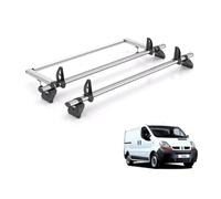 Rhino Roof Rack for Renault Trafic 2001-2014 [Trafic 2001-2014 Models] 2 Roof Bars & Rear Ladder Roller + Loadstops