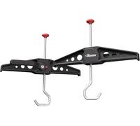 Rhino SafeClamp Ladder Clamps - Quick One-Touch Ladder Roof Mount System with Durable Composite & Stainless Steel - TÜV Approved, 5X Faster Than Traditional Clamps - Red & Black Design (1 Pair)