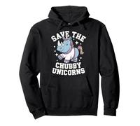 Rhino Save The Chubby Unicorns Pullover Hoodie