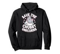 Rhino Save The Chubby Unicorns Pullover Hoodie