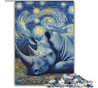 Rhino Starry Sky Adult Jigsaws 2000 Pieces Difficult, for Educational Game Challenge Toy Birthday Present, Gifts, Wall Art (70x100cm)