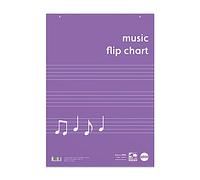 Rhino Stationery A1 Educational Music Flip Chart Pad | 60 Pages | A1 Paper Sheets | Learning Resources | Flipchart Paper Purple