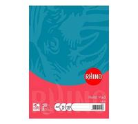 RHINO Stationery A4 Refill Pad │ 160 Page | 8mm Ruled | Headbound Notepad │ Blue | School Notepad │ Premium Writing Paper