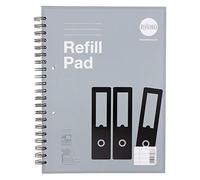 RHINO Stationery A4+ Refill Pad 300 Page | 8mm Ruled with Margin | Twinwire Notepad Grey | School Notepad Quality Writing Paper