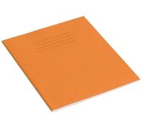 RHINO Stationery Exercise Book | 8 X 6.5 | 48 Page | 8mm Lined | Orange | Learning Resources | School Books | Pack of 10