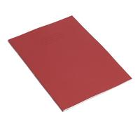 RHINO Stationery Exercise Book | A4 | 48 Page | 8mm Lined | Red | Learning Resources | School Books | Pack of 10