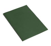 RHINO Stationery Exercise Book | A4 | 80 Page | 8mm Lined with Blank Alternative Page | Dark Green | Learning Resources | School Books | Pack of 10