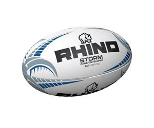 Rhino Storm P Developer Rugby Ball White/blue/black (5)