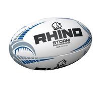 Rhino Storm Pass Developer Rugby Ball in White Rhino White