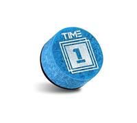 RHINO TIME Billiard Pool Cue Tip - 14mm/ Blue/Hardness: TIME 1 Super Soft/Pack 3