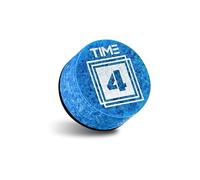 RHINO TIME Billiard Pool Cue Tip - 14mm/ Blue/Hardness: TIME 5 Hard/Pack 1