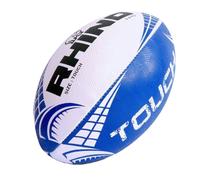 Rhino Touch Rugby Ball in White Rhino White