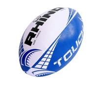 Rhino Touch Rugby BallOne Size White/Blue/Black RD3088