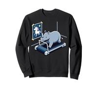 Rhino Trying to Be a Unicorn Funny Gym Motivation Sweatshirt