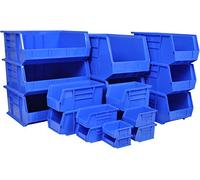 Rhino Tuff Plastic Parts Storage Bins - 9 Box Sizes - Perfect for tidying a garage, shed or workshop (Bin25 140mmw x 205mmd x 127mmh)
