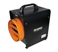 Rhino (UK Plug) Fan Heater in Black Rhino Black
