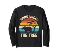 Rhino Under The Tree Long Sleeve T-Shirt