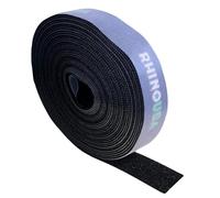 Rhino USA Hook and Loop Tape Roll (2.5cm x 7.6m) - Reusable Fastener