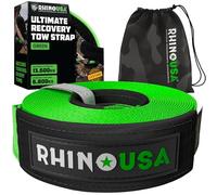 Rhino USA Recovery Tow Strap (7.6cm x 6.1m) - 13,600kg Heavy Duty Towing