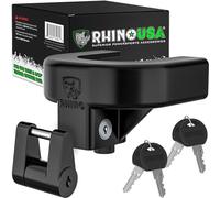 Rhino USA Trailer Hitch Lock Kit (for 2-5/16" Trailers) Heavy Duty Anti Theft Coupler Lock for RV, Camper, Boat, and Trailer - Solid Steel Tongue Tow Lock
