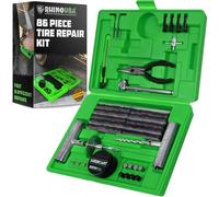 Rhino USA Tyre Repair Kit (86-Piece) Professional Heavy-Duty Tyre Plug Kit to Fix Punctures & Patch Flats with Ease - Ultimate Tubeless Tyre Repair Tools for Car, Motorcycle, ATV, UTV, and Trailer