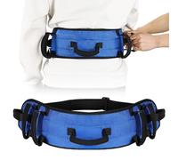 Rhino Valley Gait Belt Transfer Belt for Senior with 7 Handles, Lift Belt with Quick Release Buckle, 59" Anti-Slip Transfer Belt for Elderly, Medical Nursing Safety Patient Assist, Blue & Black