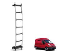 Rhino Van Door Ladder for the Vauxhall Vivaro (2001-2014) [Note: Only Suitable for High Roof Models] Heavy Duty Anti-slip Steps (With Fixing Kit)