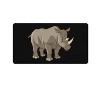 Rhino Vector Non-Slip Mouse Pads Funny Desk Mat Rubber Laptop Writing Mat for Gamer Office Home 40X75cm