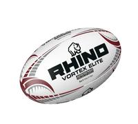 Rhino Vortex Elite Rugby Ball White/maroon/grey (5)